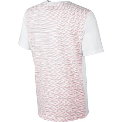 Nike Mens Premier RF V-Neck T-Shirt - White/Hot Lava