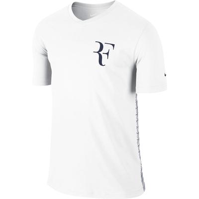 Nike Mens Premier RF V-Neck T-Shirt - White/Midnight Navy - main image