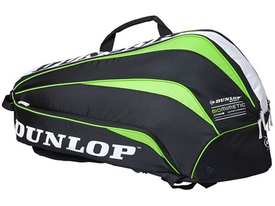 Dunlop Biomimetic 6 Racket Thermo Bag- Black/Green