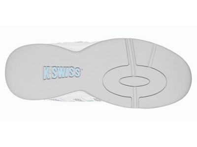 K-Swiss Childrens Optim II Carpet Shoes - White/Blue (12.5 to 2.5)