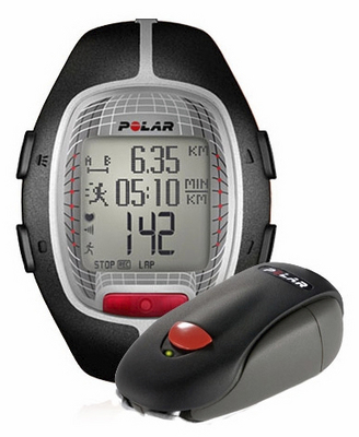 Polar RS200 SD Running Heart Rate Monitor- Black