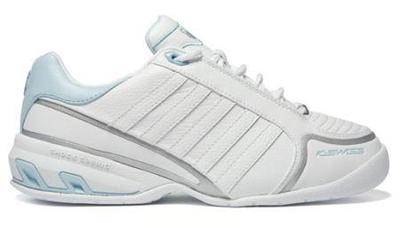 K-Swiss Womens Overhead Indoor Carpet Tennis Shoes- White/Blue (rrp �50)