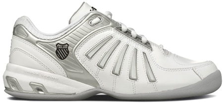 K-Swiss Womens K-Force Indoor Carpet Shoes- White/Silver