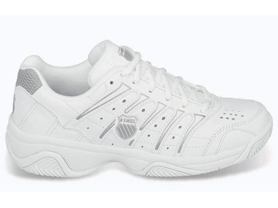 Womans Tennis Shoes on Swiss Womens Grancourt Ii All Court Tennis Shoes  White Silver