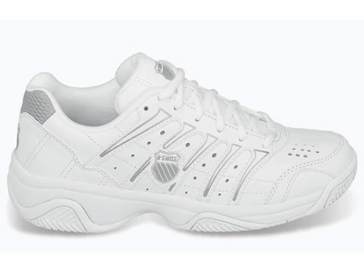 K-Swiss Womens GranCourt II All Court Tennis Shoes- White/silver