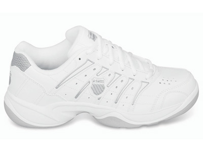 K-Swiss Womens Grancourt II Indoor Carpet Tennis Shoes - White/Silver