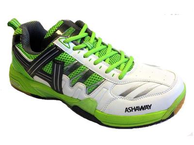 Ashaway ABS 509 Badminton (Indoor) Shoes - White/Lime  - main image
