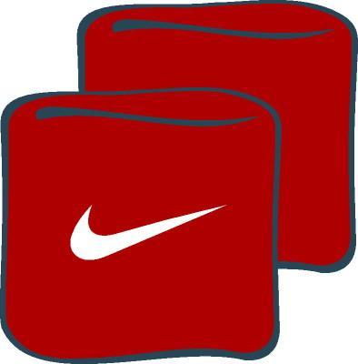 Nike Regular Wristband- Red