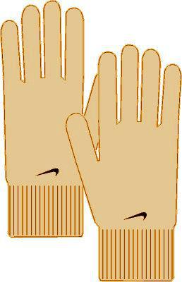 Nike Knitted Gloves- Beige