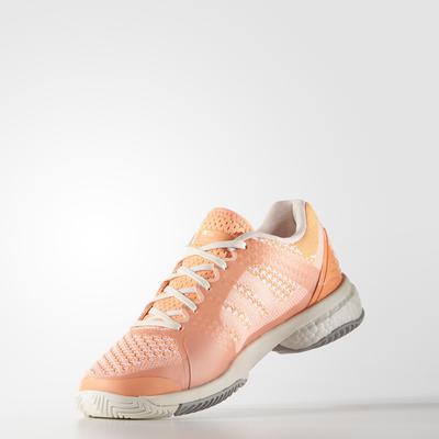 Adidas Womens SMC Barricade Boost 2016 Tennis Shoes - Pink/Orange