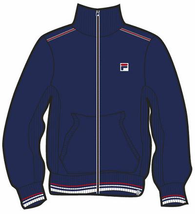 Fila Mens Boom Full Zip Tracktop- Peacoat Blue