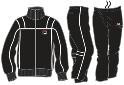 Fila Mens PowerPlay Tracksuit Fall 09- Black