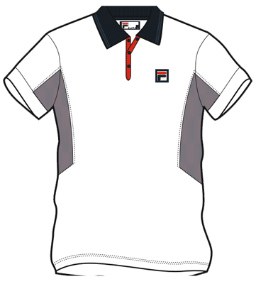 Fila Mens Capitano Polo- White