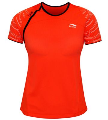 Li-Ning Womens Team Series Top- Red