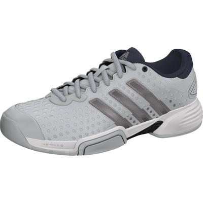 Adidas Mens Barricade Team 4 Indoor Carpet Tennis Shoes - Grey/Silver