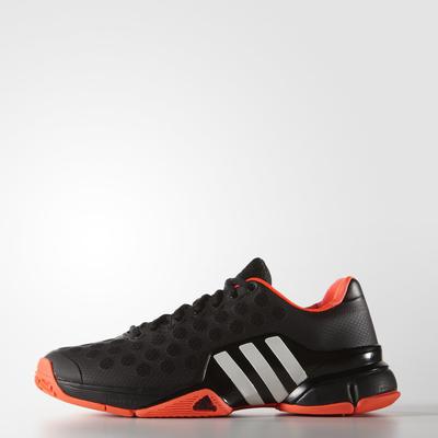 Adidas Mens Barricade 2015 Tennis Shoes - Black/Solar Red - main image