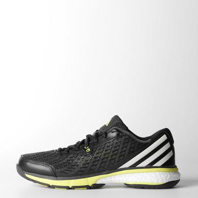 Adidas Mens Energy Boost Volley Indoor Shoes - Dark Grey/Solar Yellow - main image