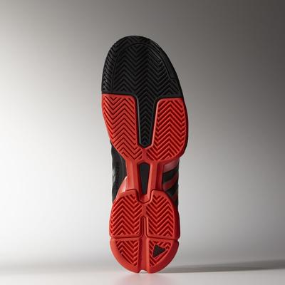Adidas Mens Barricade 2015 Tennis Shoes - Black/Red