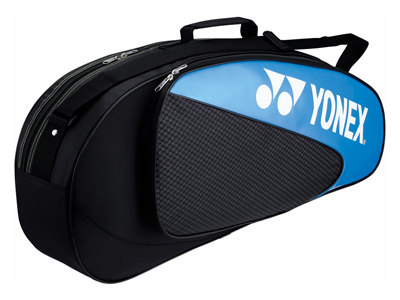 Yonex Club Series 3 Racket Bag - Black/Turquoise (BAG5323EX)