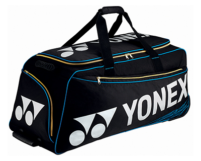 Yonex Pro Series Trolley Bag - Black/Metallic Blue (BAG9332EX)