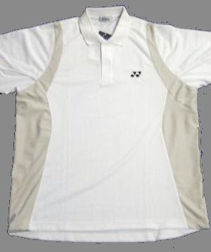 Yonex Mens Button Up Polo White