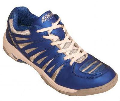 Ashaway AMPS Badminton/Squash (Indoor) Shoes- Blue/White (rrp �50)