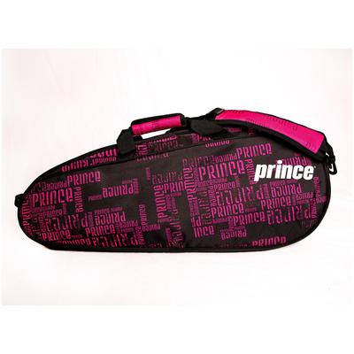 Prince Club 3 Pack Racket Bag - Black/Pink - main image