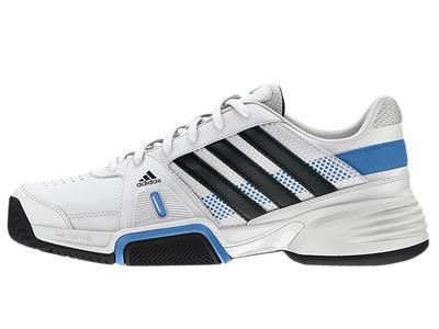 Adidas Kids Barricade Team 3 XJ Tennis Shoes - White/Blue - main image
