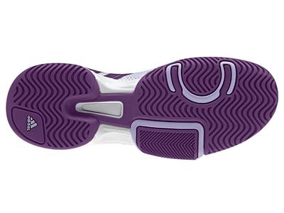 Adidas Kids Barricade Team 3 XJ Tennis Shoes - White/Purple