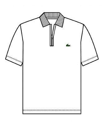Lacoste Mens Plymouth Zip Polo- White