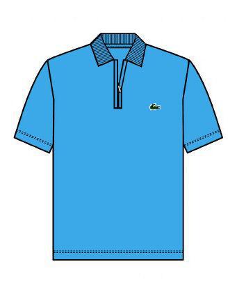 Lacoste Mens Plymouth Zip Polo- White