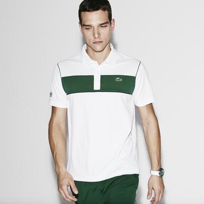 Lacoste Sport Mens Two Tone Polo - White/Green/Navy - main image