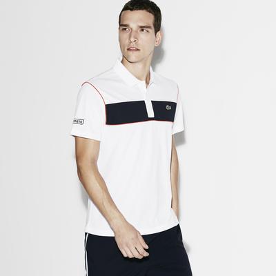 Lacoste Sport Mens Two Tone Polo - White/Navy/Etna Red