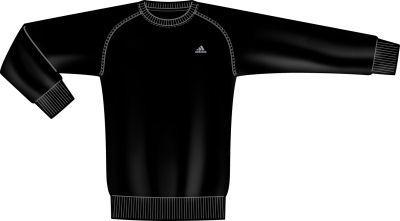Adidas Mens Essential Crew Sweatshirt- Black