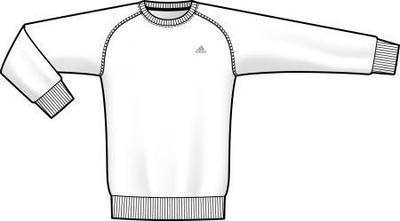 Adidas Mens Essential Crew Sweatshirt- White