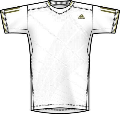 Adidas Mens Edge Polo 0109- White/Olive