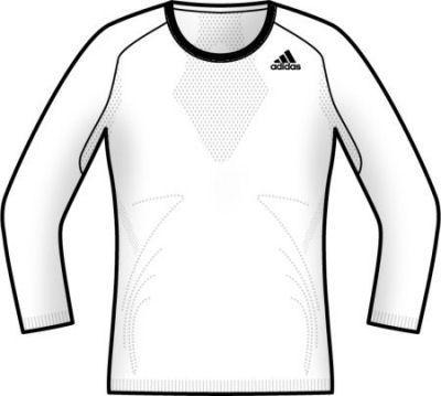 Adidas Womens Comp 3/4 Sleeve Warm-Up Top