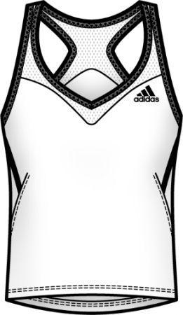 Adidas Girls Comp Tank Top - White - main image