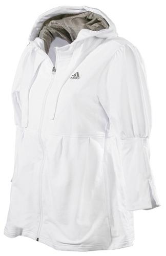 Adidas Womens Ad Warm Up Top0109- White/Clay