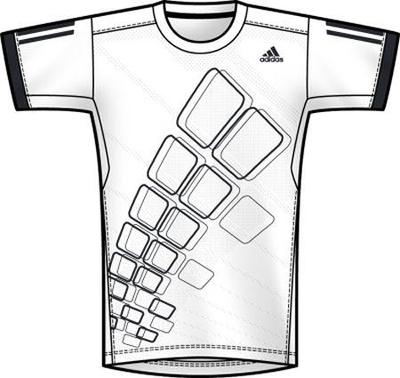 Adidas Mens Edge Tee 0109- White/Phantom