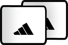 Adidas Tennis Short Wristbands- White/Black