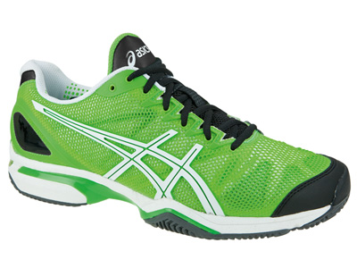 Asic Tennis Shoes on Asics Mens Gel Solution Speed Tennis Shoes Neon Green Tennisnuts