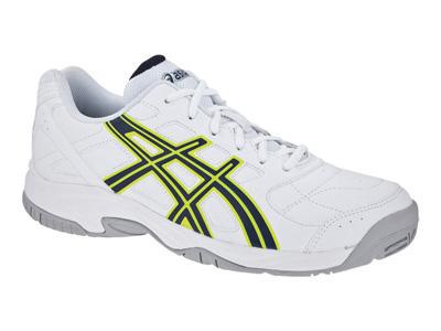Asics Mens GEL-Estoril Court Tennis Shoes - White/Navy/Flash Yellow