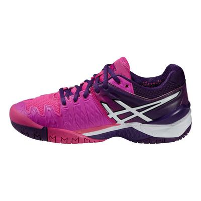 Asics Womens GEL Resolution 6 Clay Court Tennis Shoes - Pink