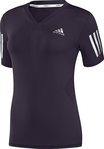 Adidas Womens Comp Seamless Top SF09- Night Purple/White