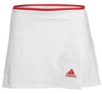 Adidas Girls Comp Skort SF09- White/Red