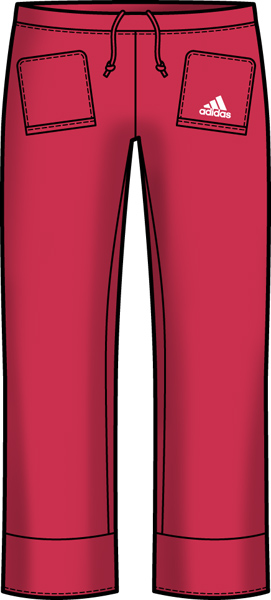 Adidas Womens Adilibria Warm-Up Pant SF09- Art Red