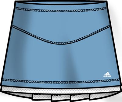 Adidas Girls Response Court Skort SF09- Blue