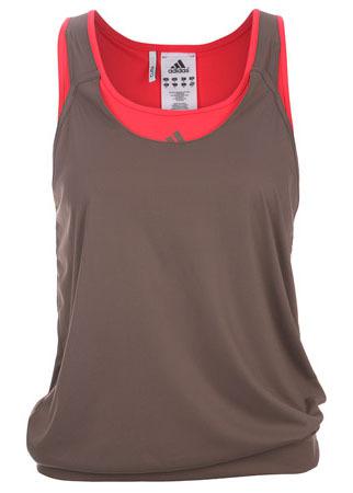 Adidas Womens Adilibria Tank SF09- Cinder/Art Red