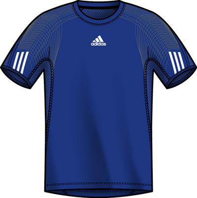 Adidas Mens Comp Tee SF09- Cobalt